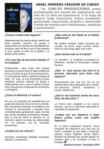 Negocios y gente de Zamora. Entrevista Angel Herrero